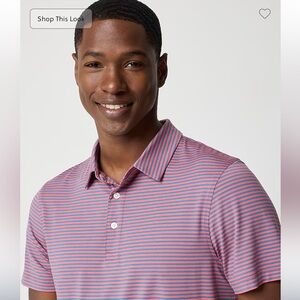 NEW J. Crew Striped performance polo shirt